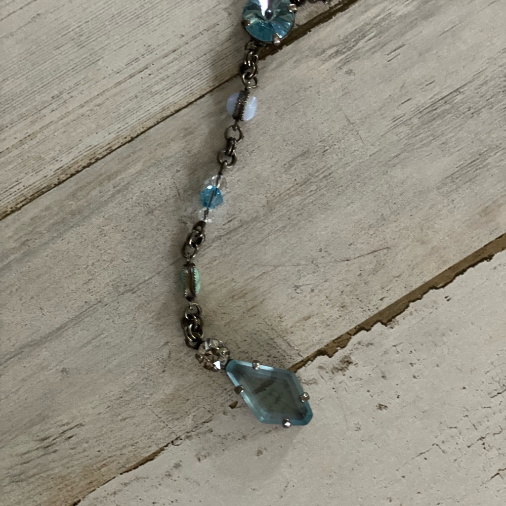 Sorrelli Blue Necklace with Oceanic Crystal Pendant